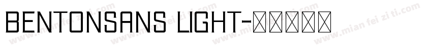 bentonsans light字体转换